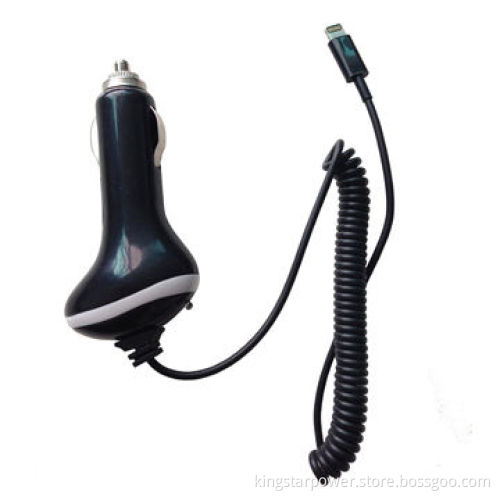 Lightning 8 Pin USB Car Charger for iPhone 5/5s 5c,iPad 4/Mini, iPod Touch 5th, Nano 7th, 1A, iOS7.1